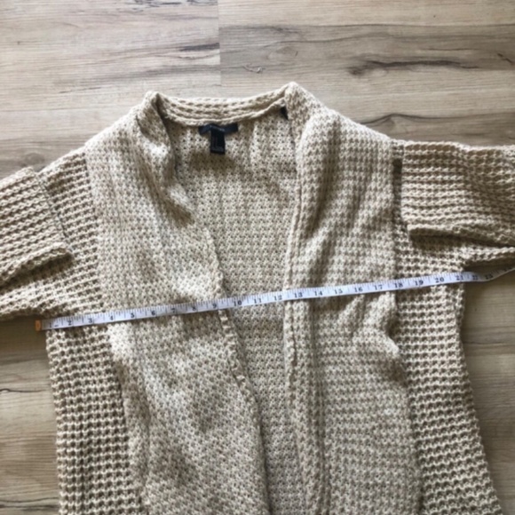 MASSIVE $10 SALE Forever 21 Knit Oatmeal Open Front Cardigan - Picture 3 of 7